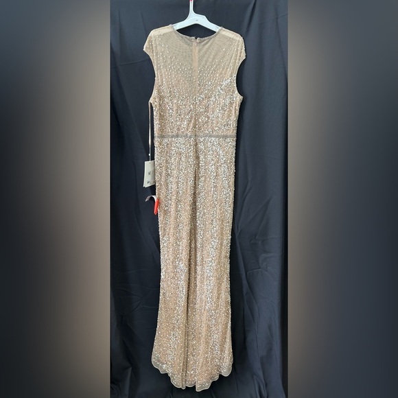 Mac Duggal 5619 NWT EMBELLISHED ILLUSION HIGH NECK CAP SLEEVE GOWN - Picture 5 of 7